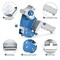 Pacific Mailer Packing Tape Dispenser Gun 2 Inch Tape Gun with Carton Packing Tape Lightweight Industrial Side Loading Dispenser Blue
